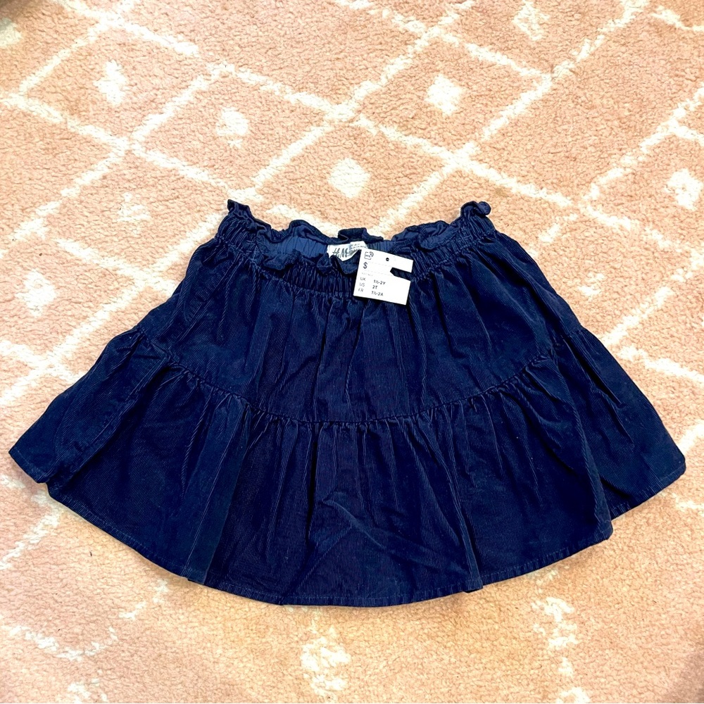 H&M Dark Blue Mini Skirt NWT
